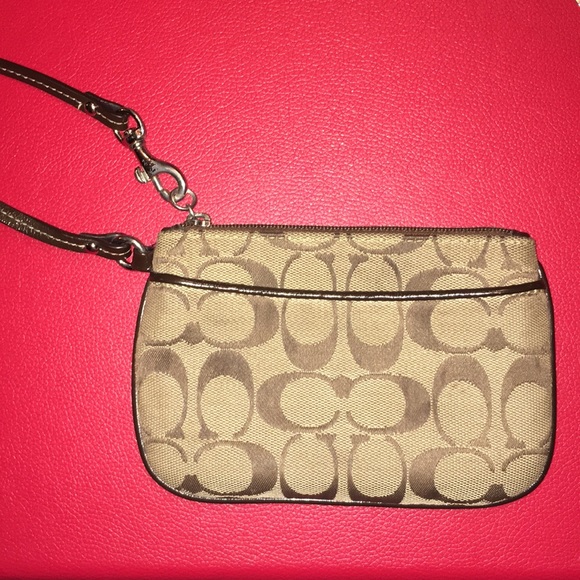 Coach Handbags - Brown Coach wristlet